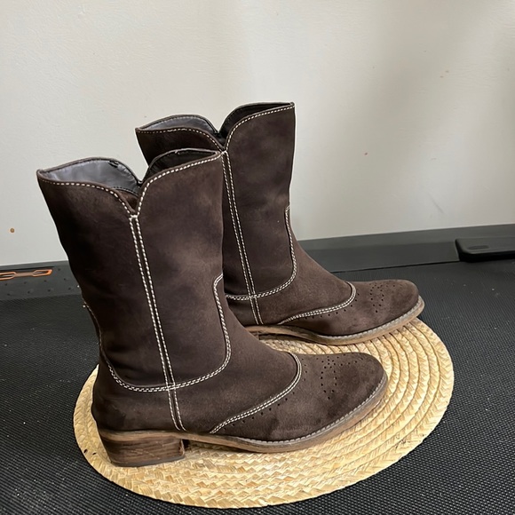 American Eagle Southwestern Cowboy Boots Size 7 - Picture 3 of 16